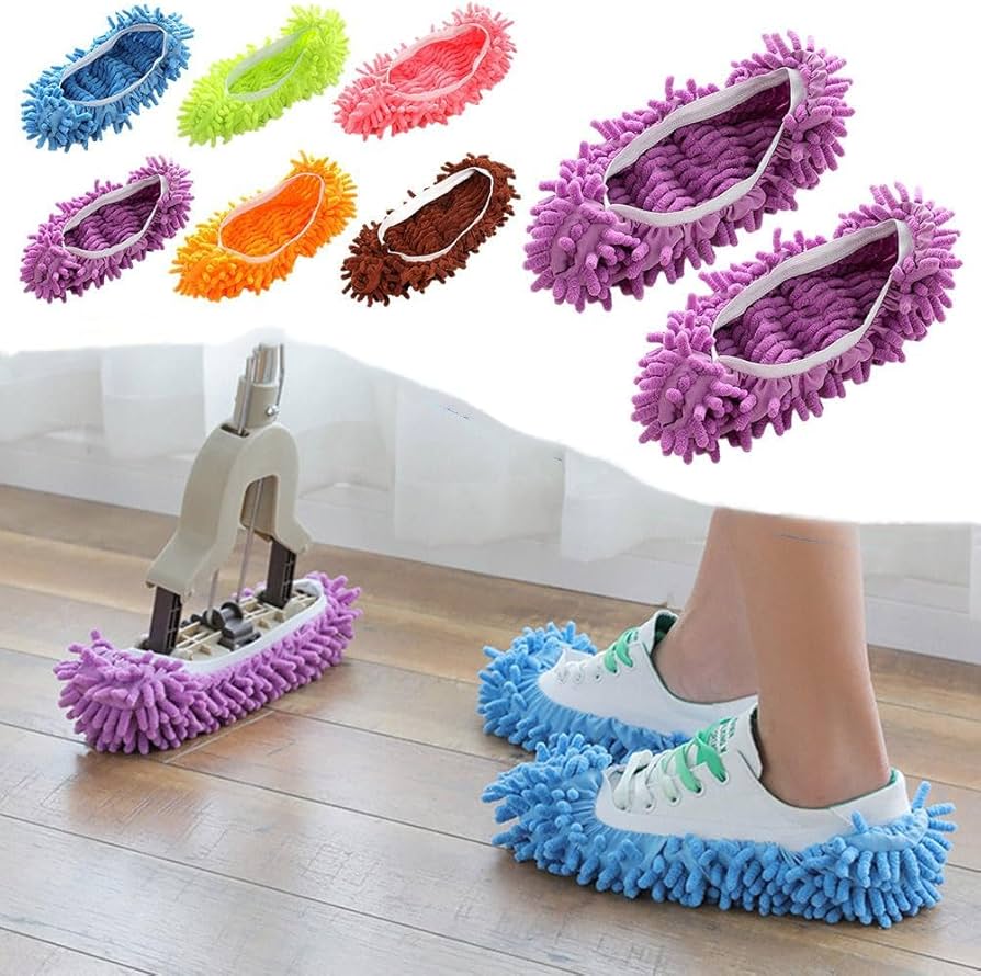 1 Piece Microfiber Wearable Mop Slipper