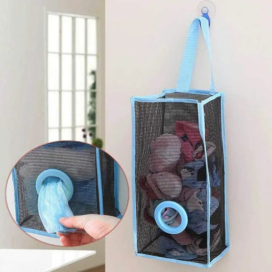 Versatile Hanging Shopper Dispenser Holder and Organizer Bag