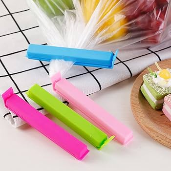12Pcs Plastic Sealing Clips For Snack Bags