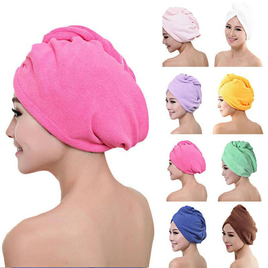 3-Pack Microfiber Hair Drying Turbans