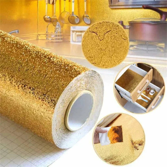 Golden Heatproof Adhesive Foil Sheet (60x200cm)