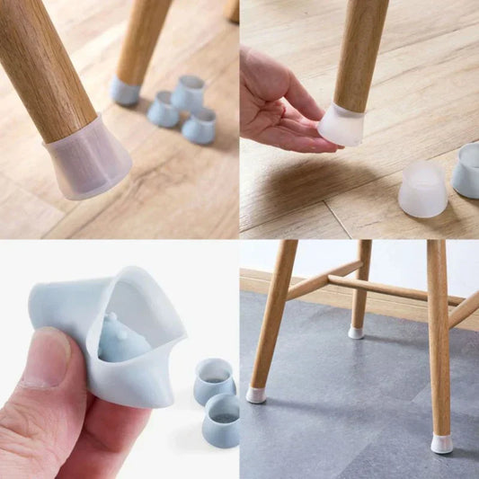 4Pcs Silicone Furniture Leg Protector