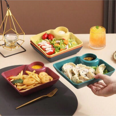 4 Of Set Steamy Treats Serving Plate Set