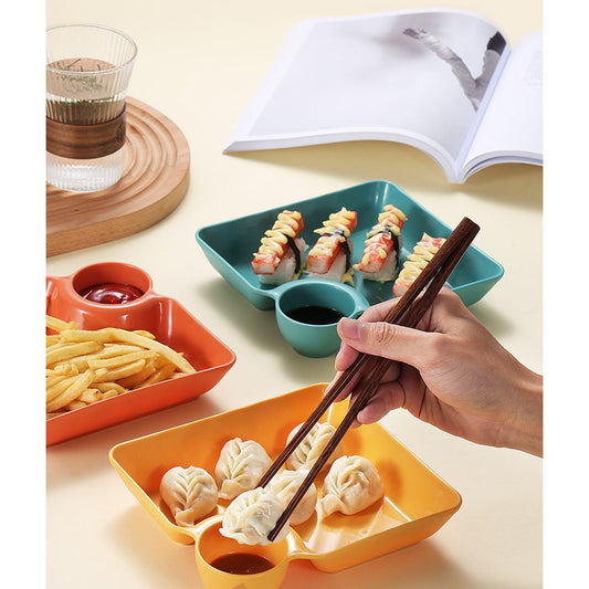 4 Of Set Steamy Treats Serving Plate Set