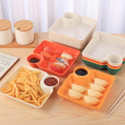 4 Of Set Steamy Treats Serving Plate Set