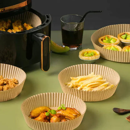 50pcs Air Fryer Liners – Greaseproof & Disposable