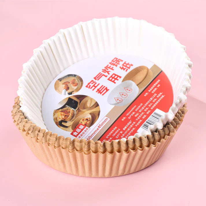 50pcs Air Fryer Liners – Greaseproof & Disposable