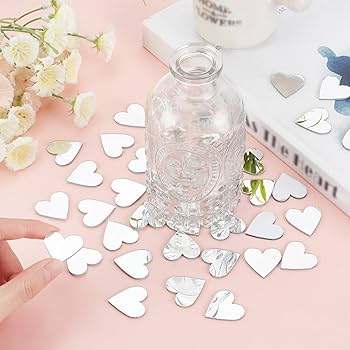 50 Pcs Mini Heart Wall Stickers (1Inch)