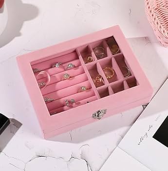 Glass Lid Jewelry Organizer