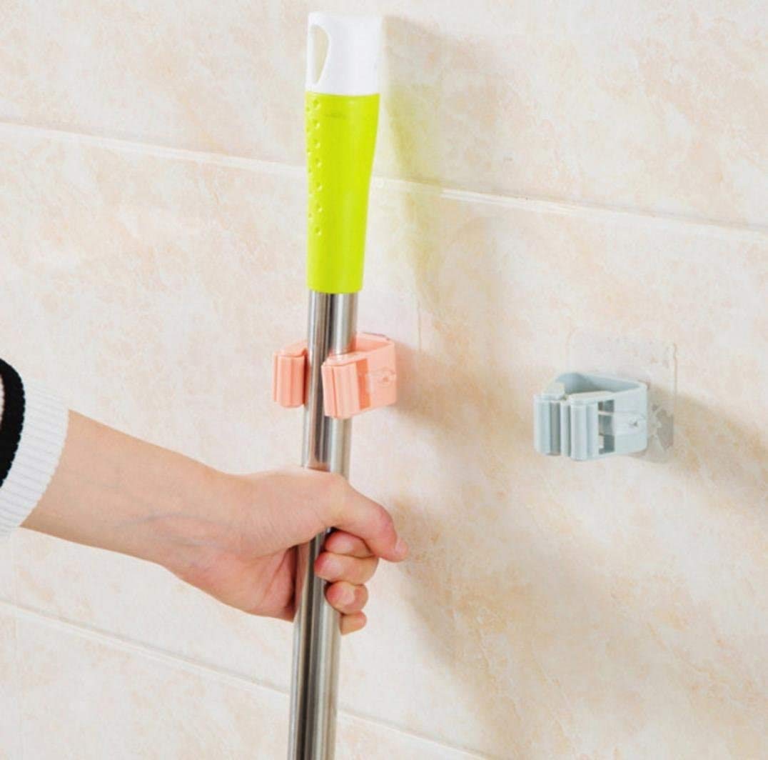 1 Pcs Self-Adhensive Wall Mounted Mop Holder