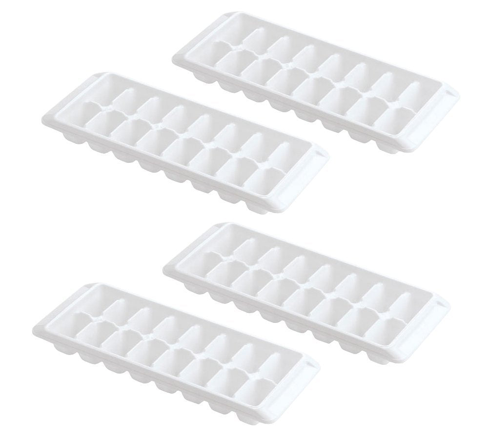 2pcs Easy Release White Ice Cube Tray(16 cubes)