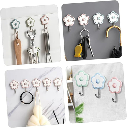 5-Piece Wall Hooks – Flower Shape