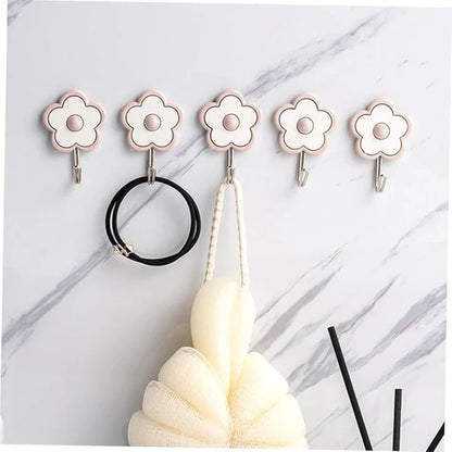 5-Piece Wall Hooks – Flower Shape