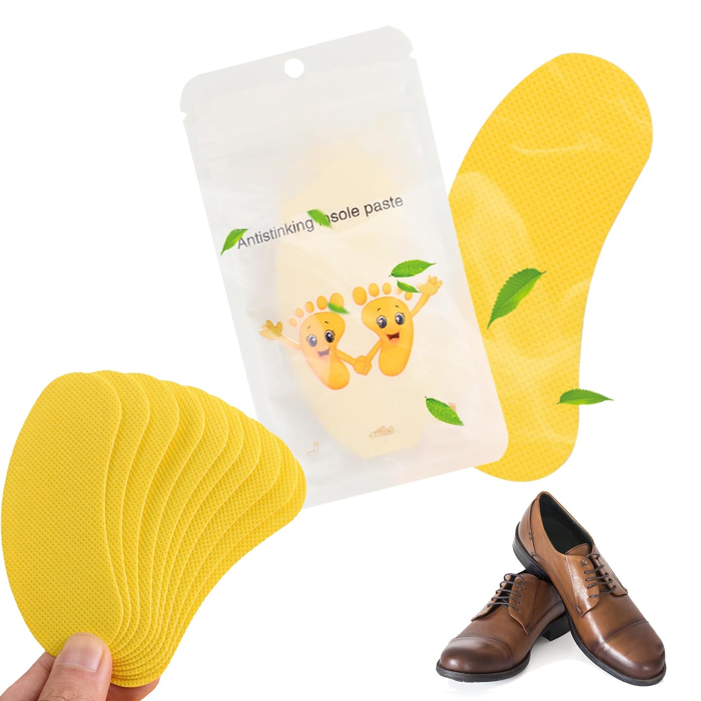 10pcs Shoes Deodorant Sticker Insoles