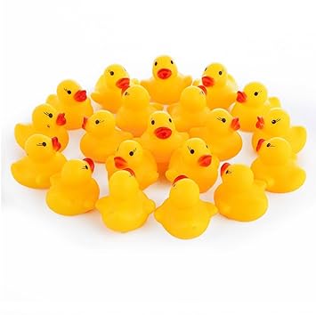 Pack of 6 Chu chu sound Ducks pure safe Rubber Material for Bathtubs