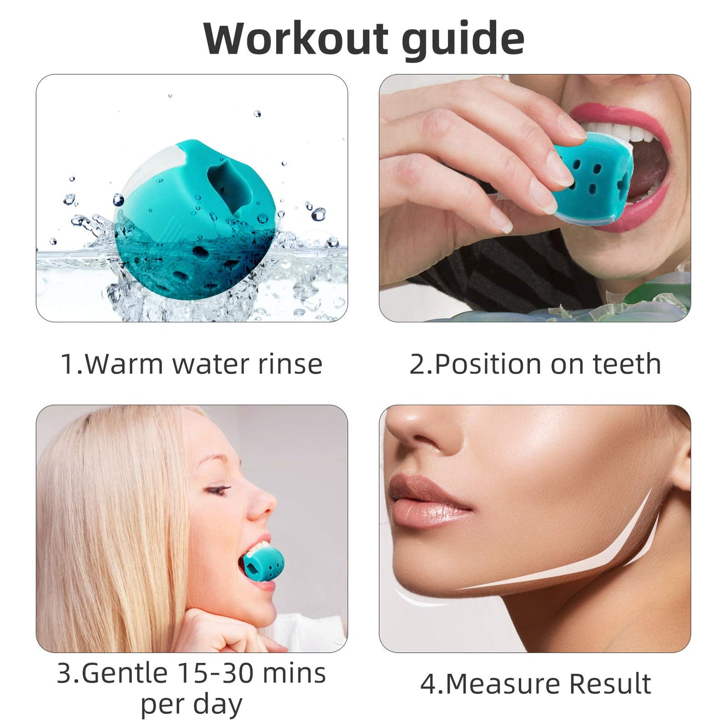 Silica Gel Face Fitness Ball Jaw Exerciser