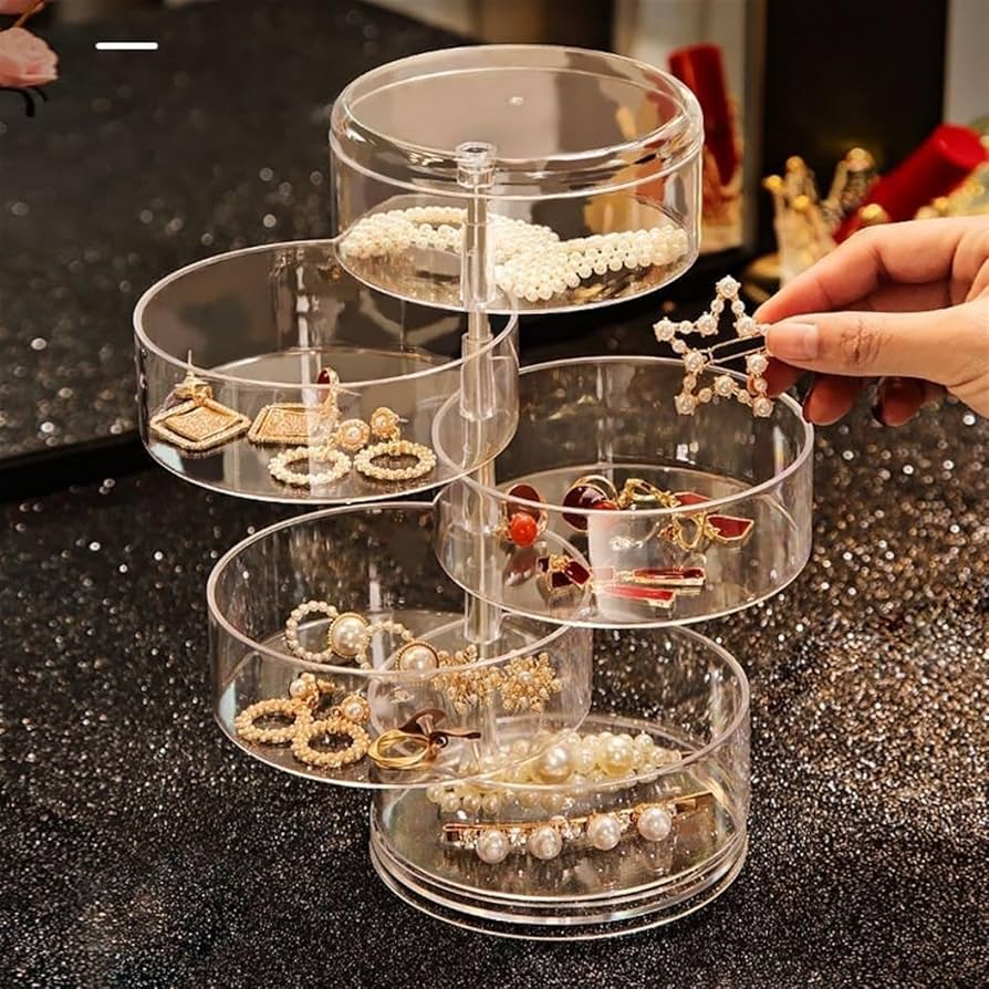 4-Tier Round Jewelry Storage