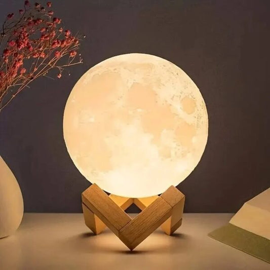 Realistic 3D Moon LED Light