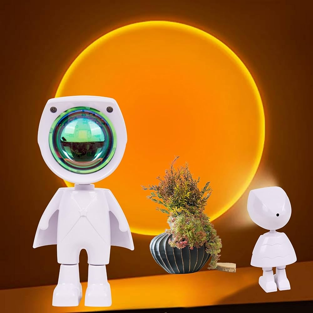 360° Sunset Glow Lamp – Astronaut Edition (Rechargeable)