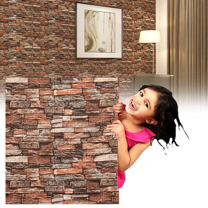 Brown Brick Sheet, Home and Wall Decor 
