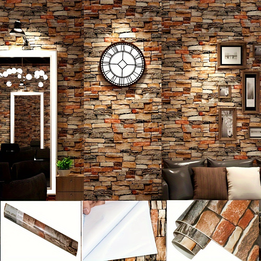 Brown Brick Sheet, Home and Wall Decor