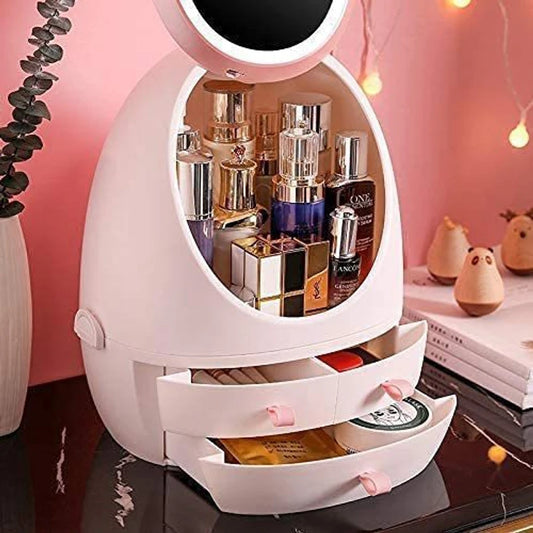 Compact Egg Shaped Beauty Case