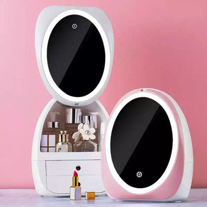 Compact Egg Shaped Beauty Case