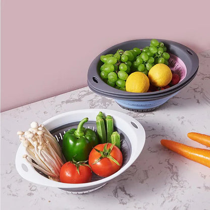 EasyFold Silicone Storage Drain Basket