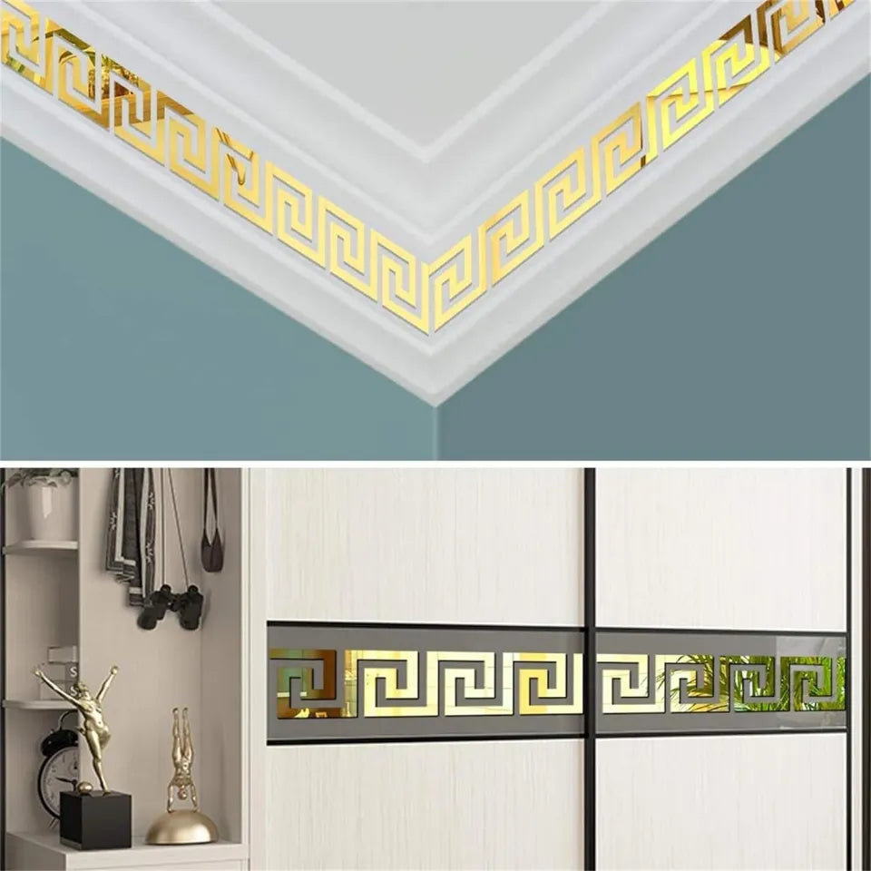 Golden Spiral Acrylic Border