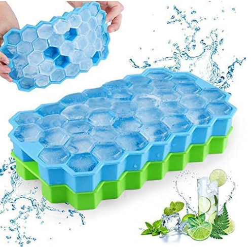 Stackable Honeycomb Ice Cube Tray With Lid