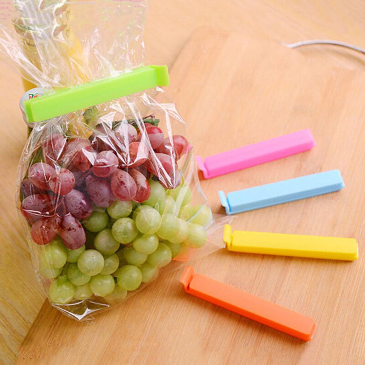 12Pcs Plastic Sealing Clips For Snack Bags