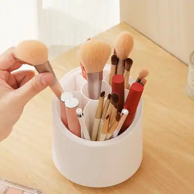 360 Dustproof Capsule Shape Make Up Organizer Box