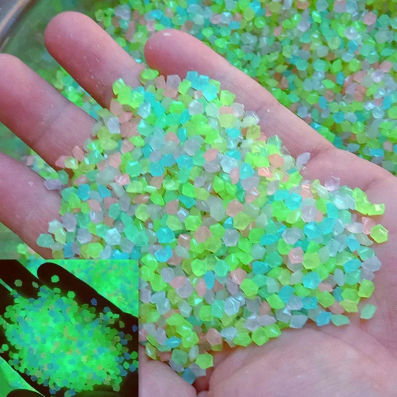 100g Glow-in-the-Dark Mini Stones