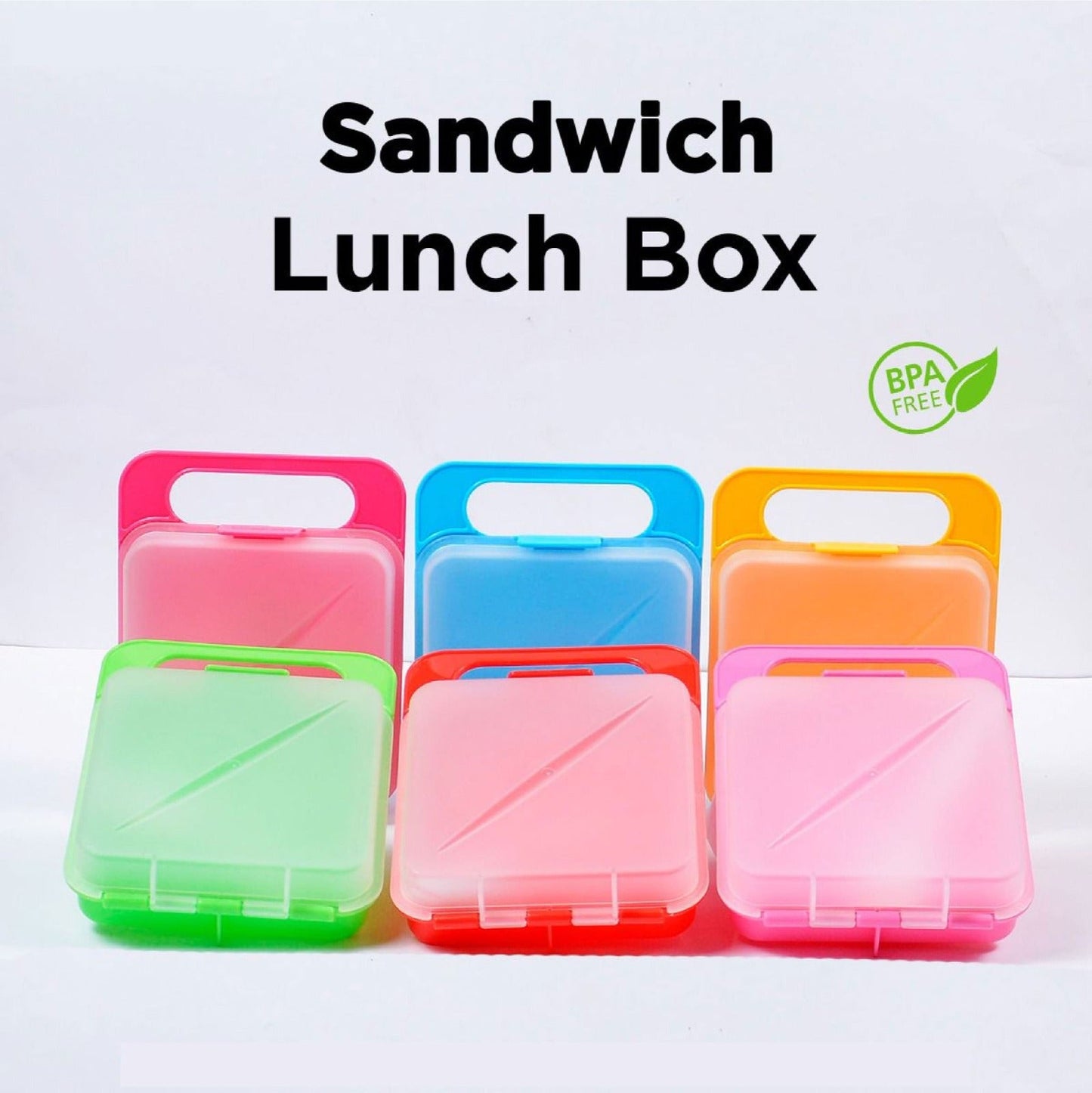 Sandwich Lunch Box With Fork for Kid