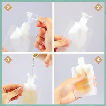 50ml Refillable Flip Cap Lotion Pouch (1 PC)