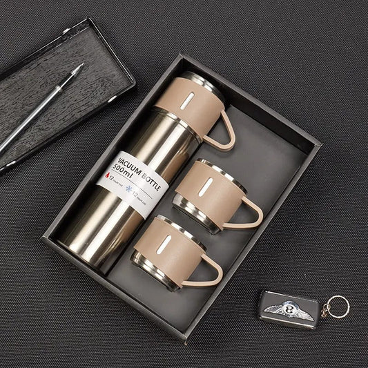 Stainless Steel Vacuum Thermal Flask Set