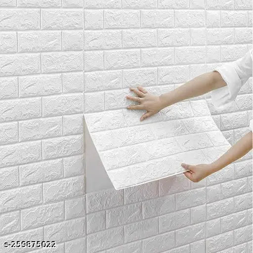 3 Pcs 3D Brick Self Adhesive Wall Sticker, Waterproof