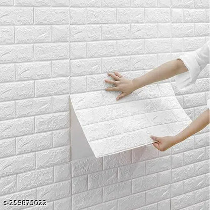3 Pcs 3D Brick Self Adhesive Wall Sticker, Waterproof
