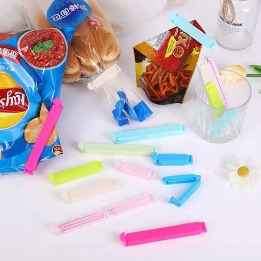 12Pcs Plastic Sealing Clips For Snack Bags