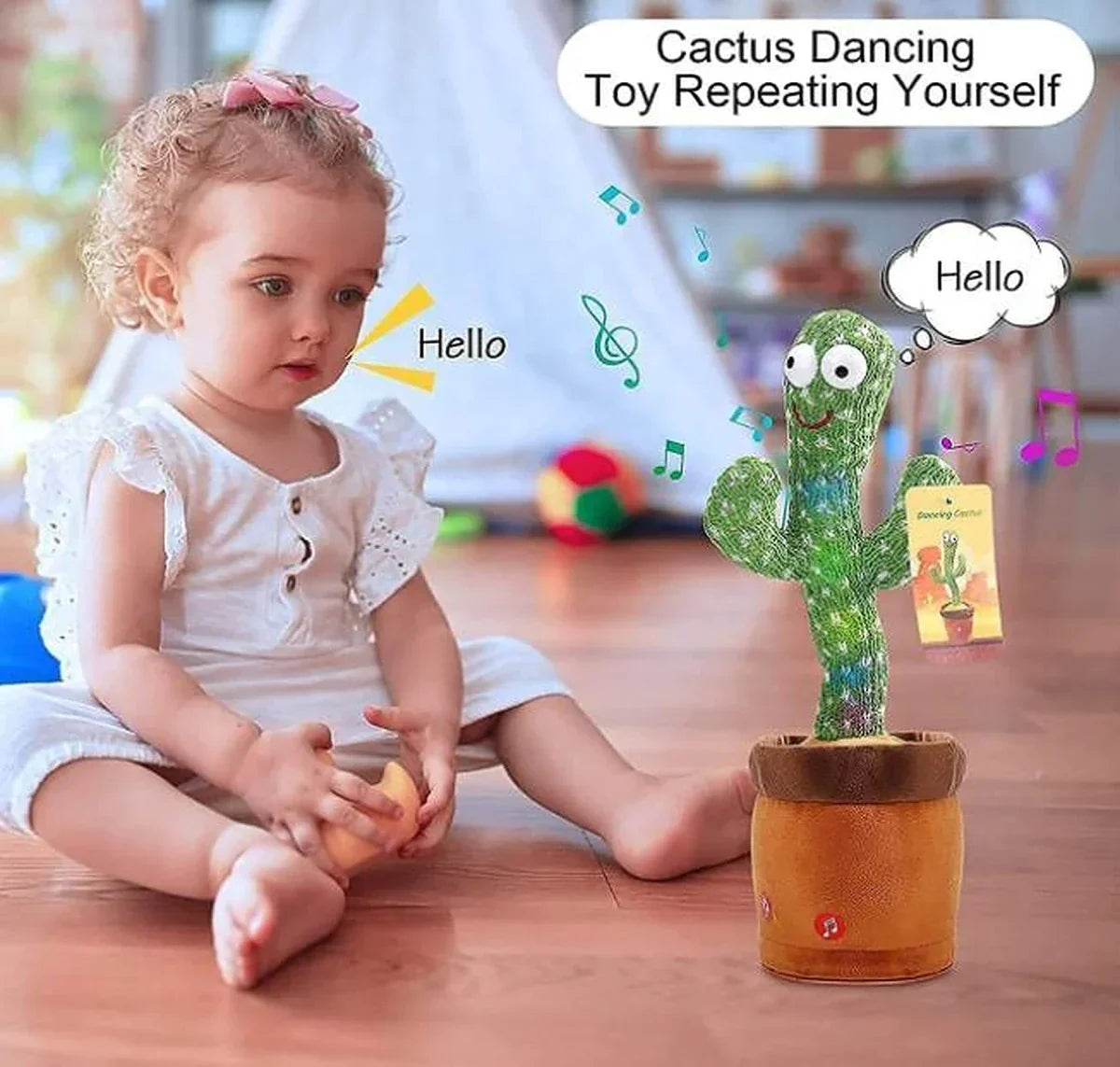 Rechargeable Cute Dancing Cactus Toy for Kids