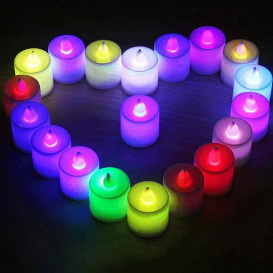 2Pcs Color Glow Candles