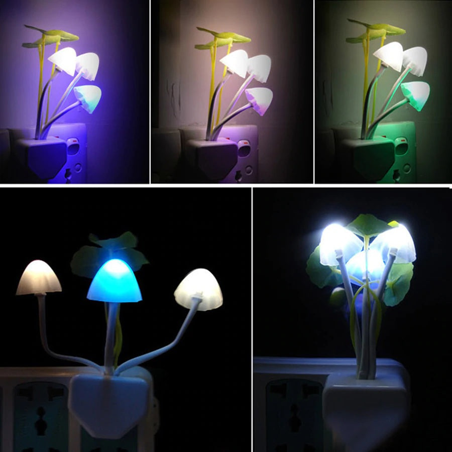 2-Pack Mushroom LED Night Lamps