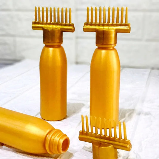 Pack Of 2 Hair Oil Bottle With Comb