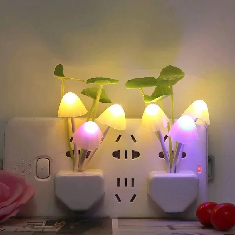 2-Pack Mushroom LED Night Lamps