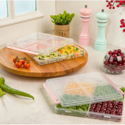 4-Partition Food Storage Box