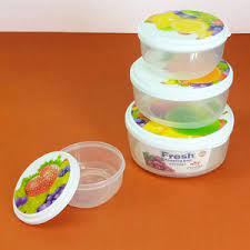 4Pcs Circular Storage Containers