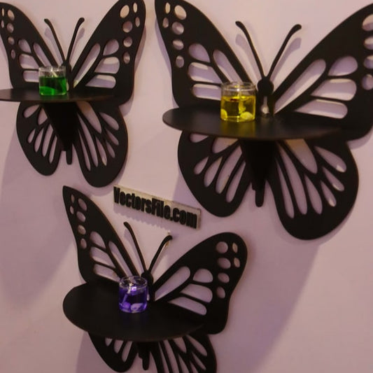 Wooden Butterfly Art Set (3 Pieces)