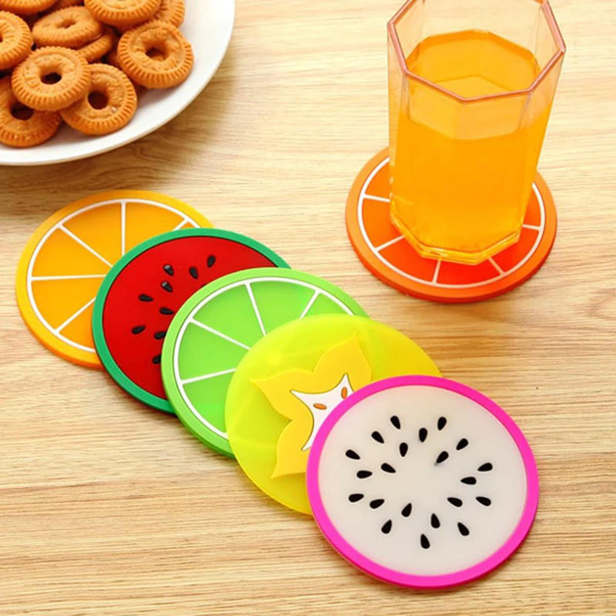 1Pc Fruit Shape Silicone Cup Pad