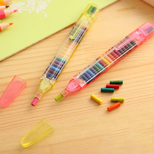 1 Pcs Multi-Colored Crayons Pen